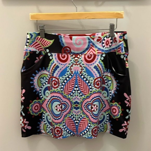 Talbots Jupe de Tennis Jupe Tennis Multicolore Florale Femme